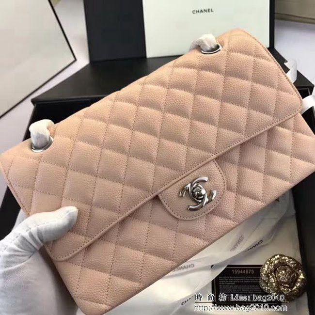 香奈兒CHANEL 升級版A1112全新經典小羊皮金銀鏈條單肩斜挎包 DSC1742